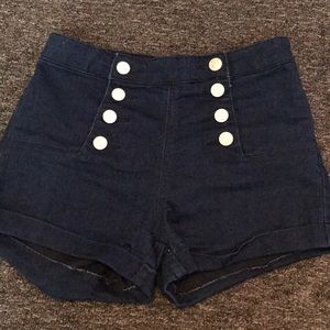 Navy blue shorts